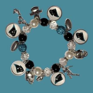 NFL Panthers Charm Bracelet